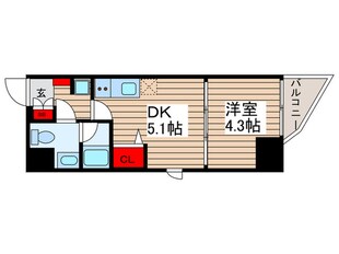 ＱＵＡＬＩＴＡＳ門前仲町の物件間取画像